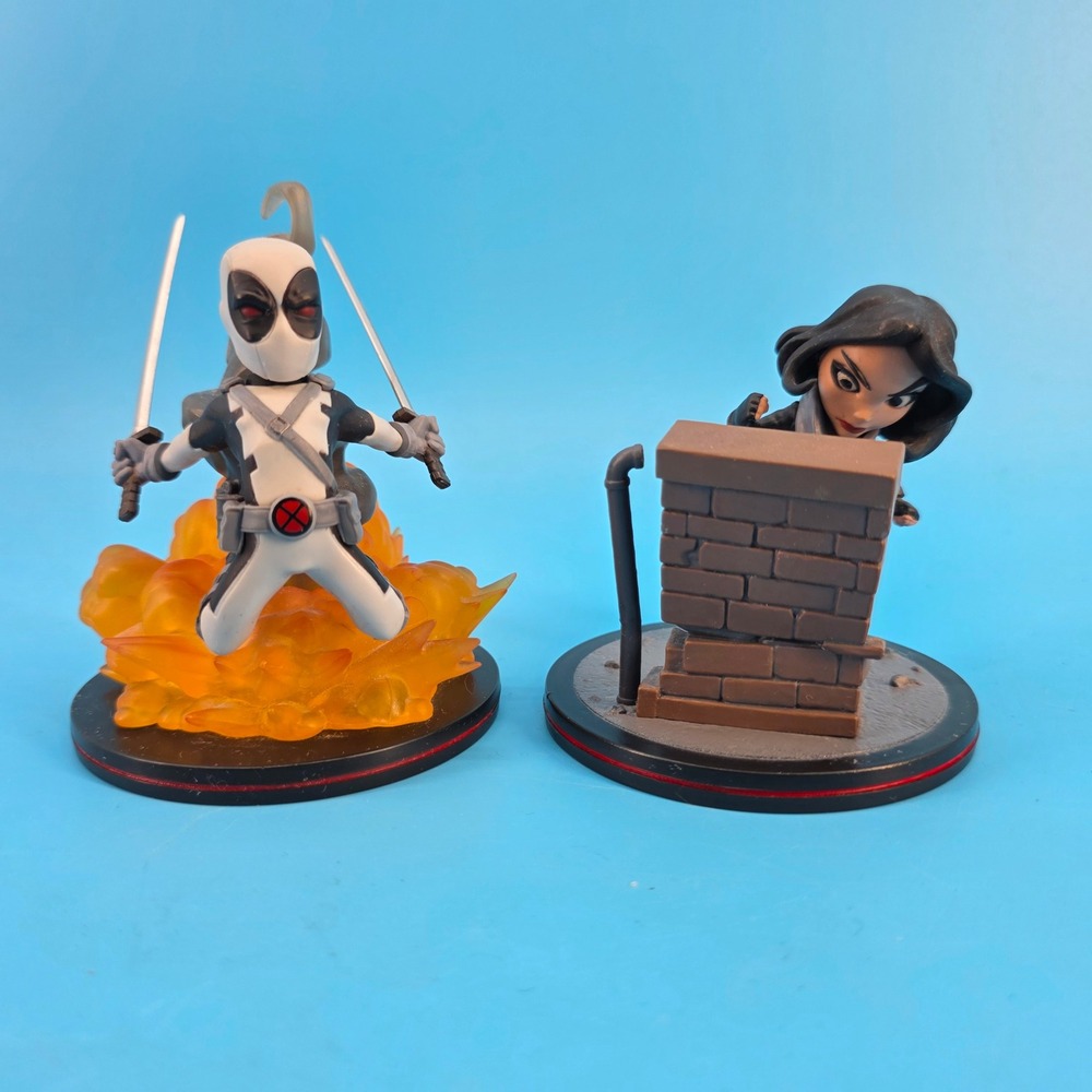 Marvel Q-Fig Deadpool X-Force and Jessica Jones Figure Set Quantum Mechanix